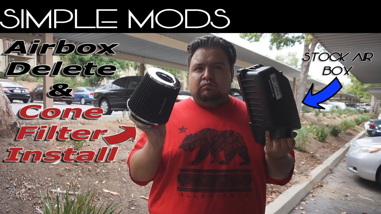 Airbox Delete & Cone Filter Install - Simple Mods