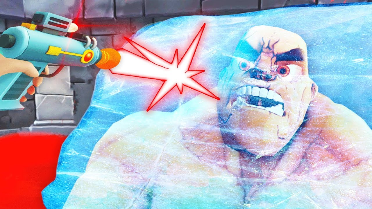 FREEZING TIME IN GORN VR FOR ULTIMATE BATTLES (GORN Virtual Reality HTC Vive Funny Gameplay)
