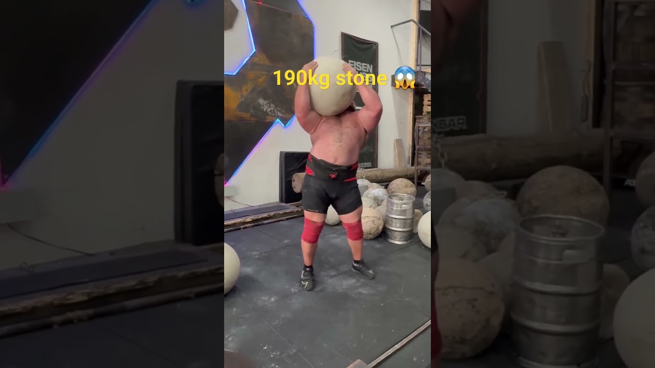 Dennis Kohlruss 190kg stone to shoulder #tuesday #tuesdaymotivation 😱😱😱