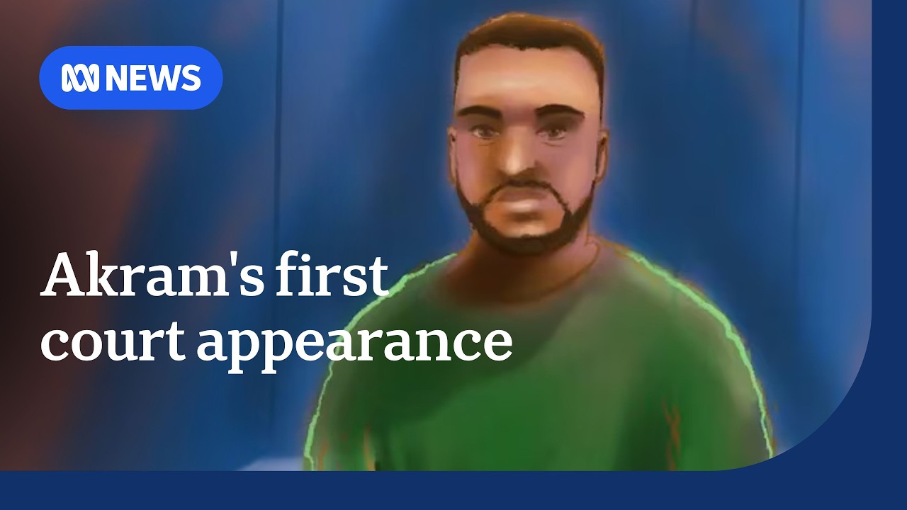 Bondi Beach gunman Naveed Akram appears in court via video link | ABC NEWS
