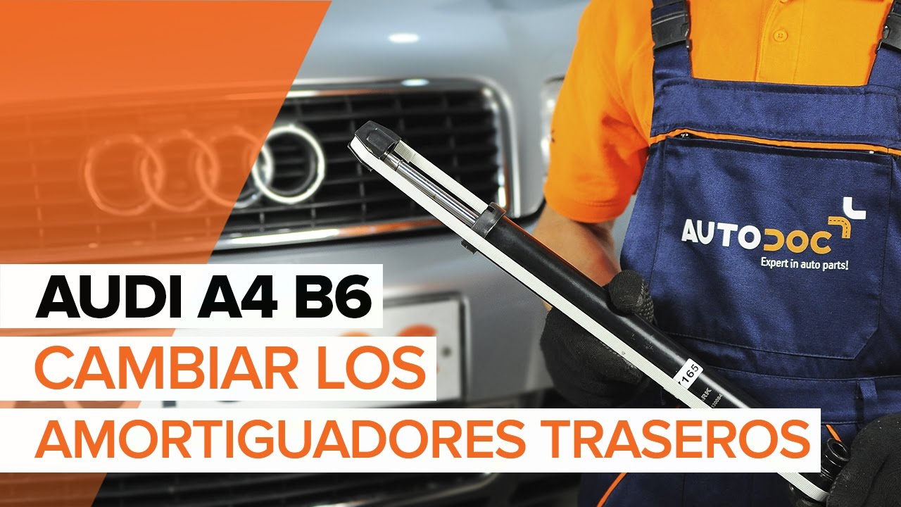 Cómo cambiar los amortiguadores traseros en AUDI A4 B6 [INSTRUCCIÓN]