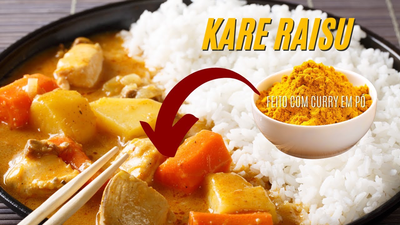 Kare raisu feito com o curry em pó