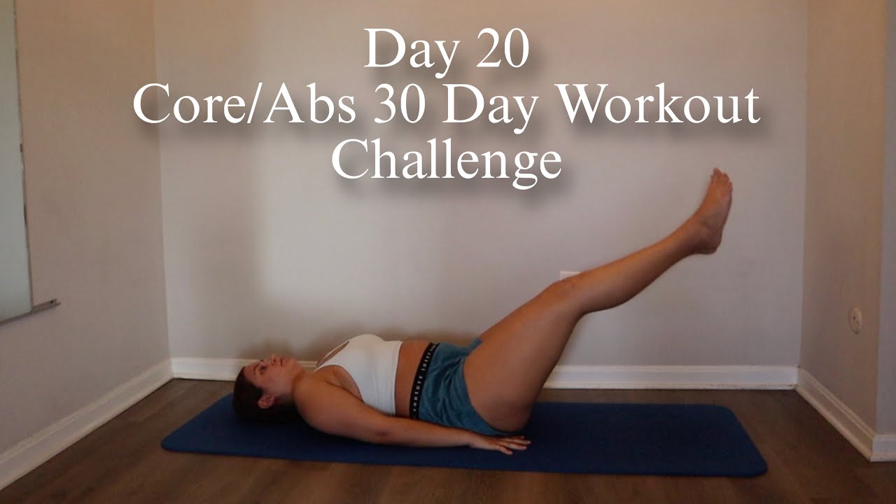 Day 20 Core and Abs 30 Day Workout Challenge - 9 Mins Pilates and Body Weight At Home No Equipment
