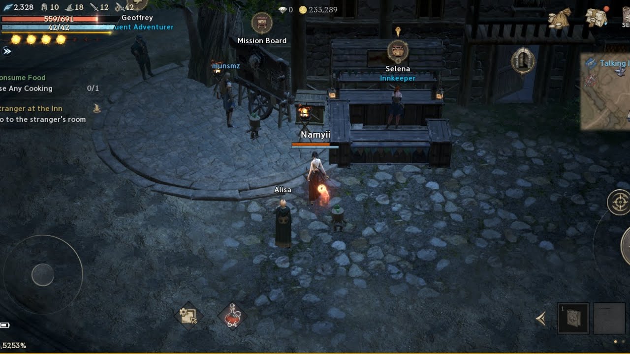 Lineage W - MMORPG геймплей на Android