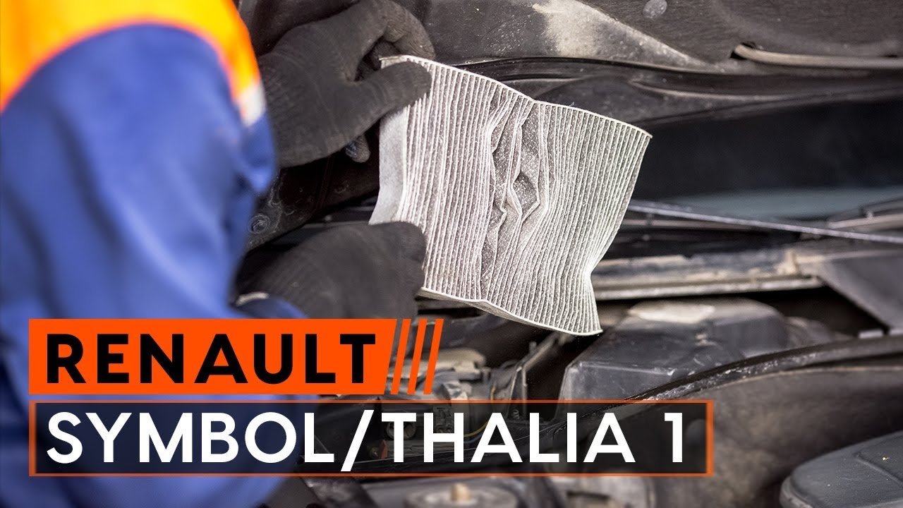 Comment remplacer filtre d'habitacle une RENAULT SYMBOL/THALIA 1 [TUTORIEL AUTODOC]