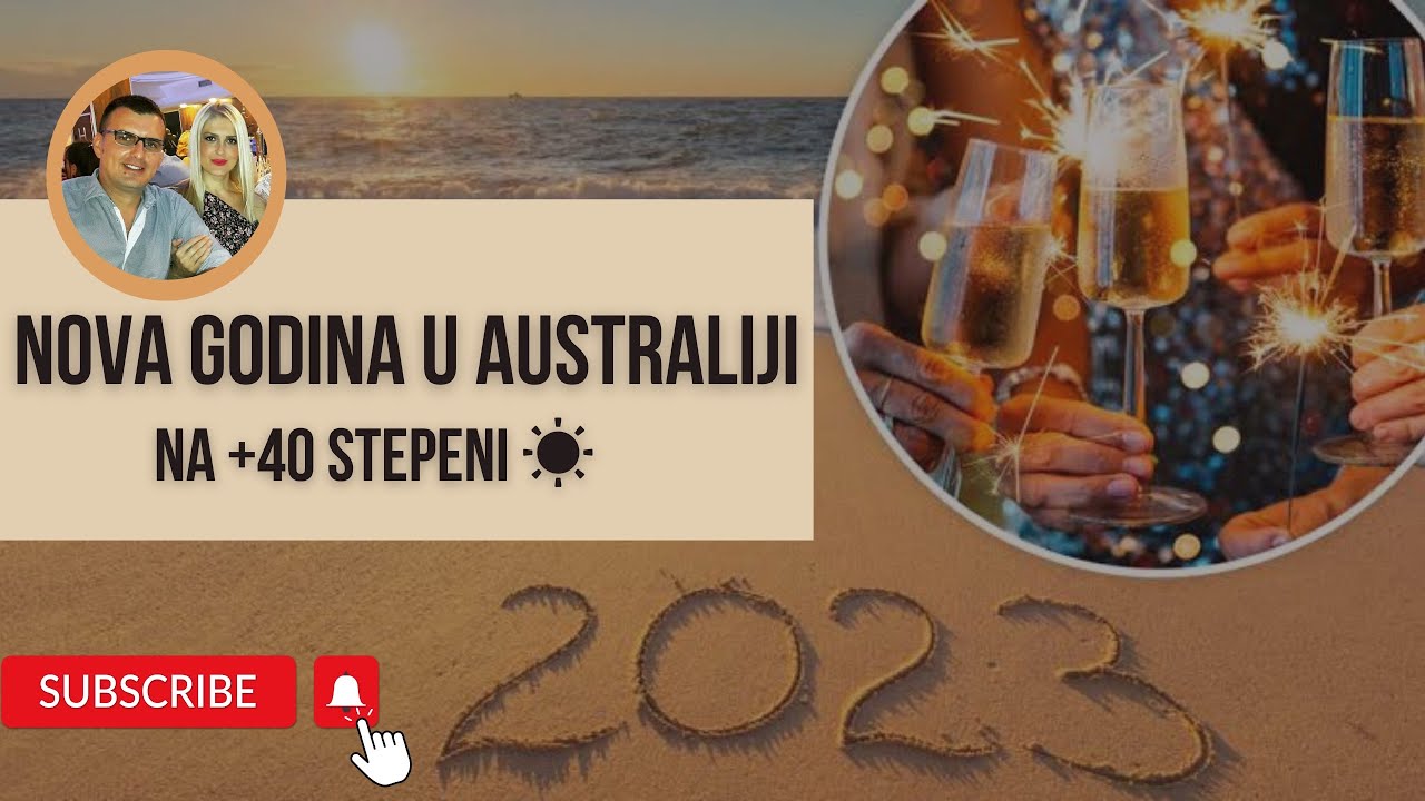 Kako izgleda Nova Godina u Australiji na 40 stepeni ☀️🥵 #bibigrbich #australija #plaza #novagodina