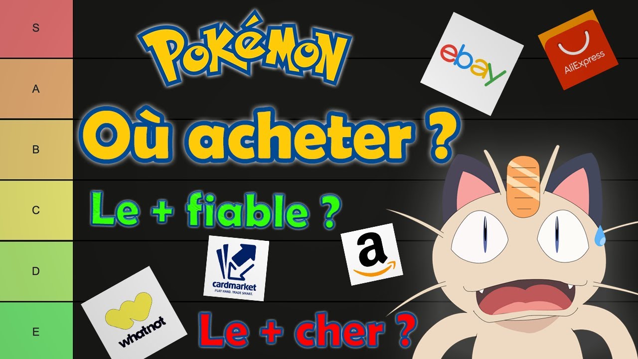 TIER LIST - Où acheter vos cartes Pokémon ?