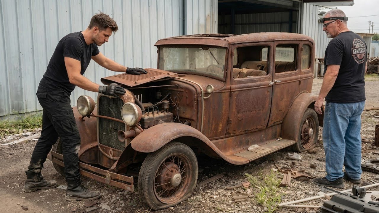 Restoring a Rusted 1930s Ford Model A: Can We Save This Classic?🇺🇸