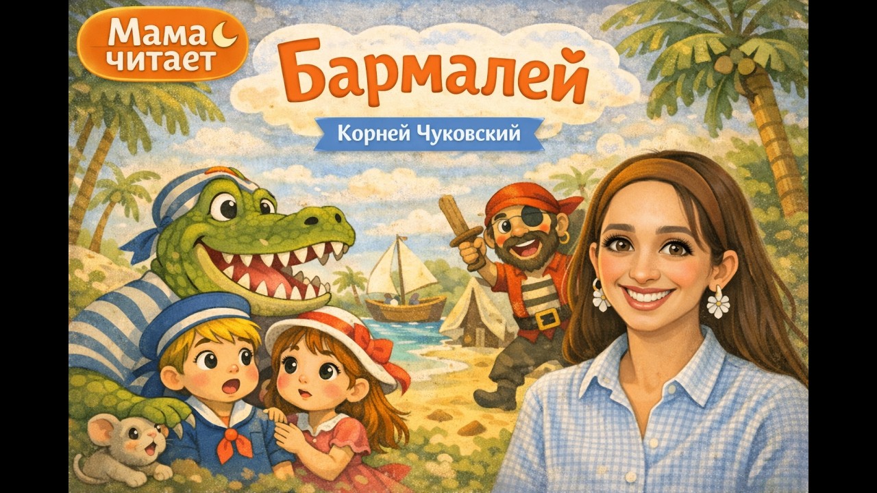 Бармалей — сказка Корнея Чуковского | Читаем детям | Мама читает