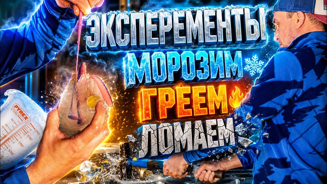 Эксперименты с пластизолем: заморозка, нагрев и ... Смотрите сами.