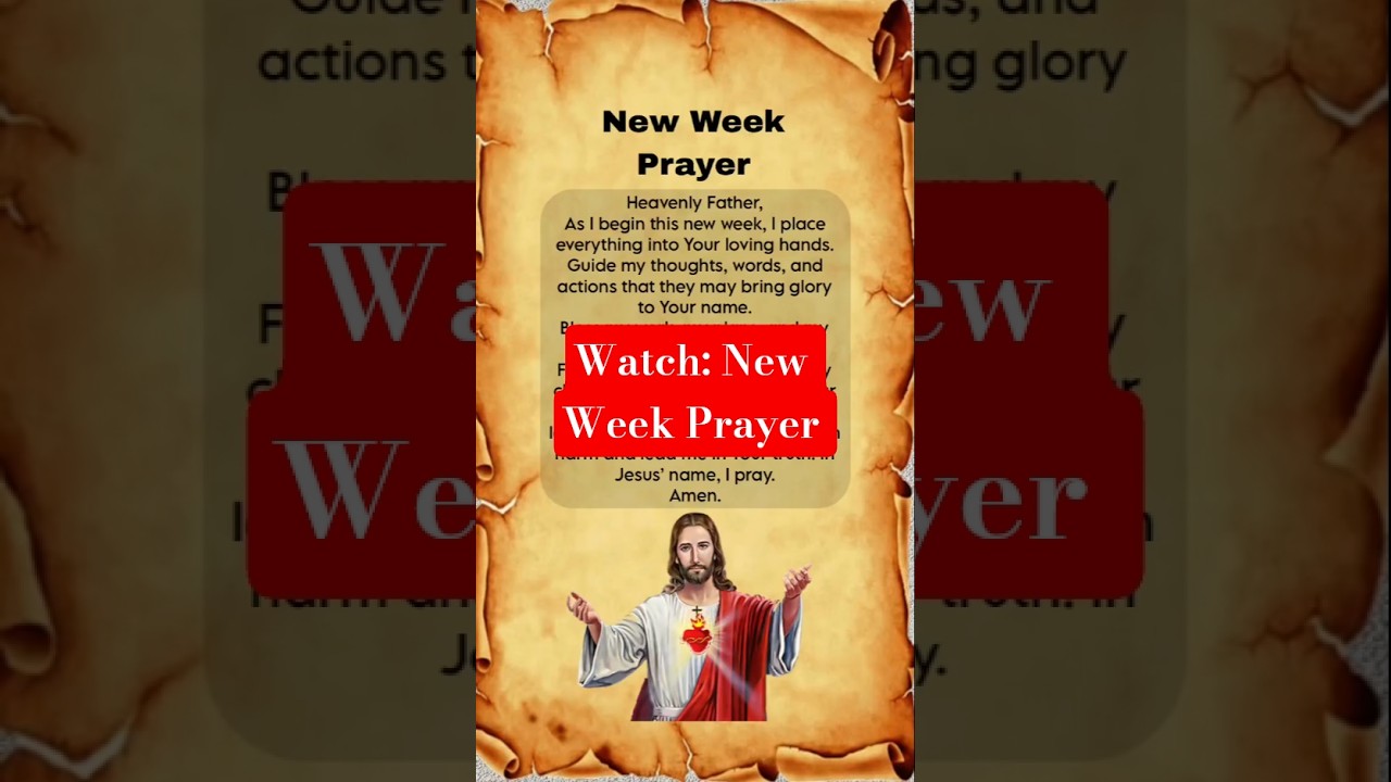 ✝️SPECIAL PRAYER FOR NEW WEEK | New Week Prayer| 