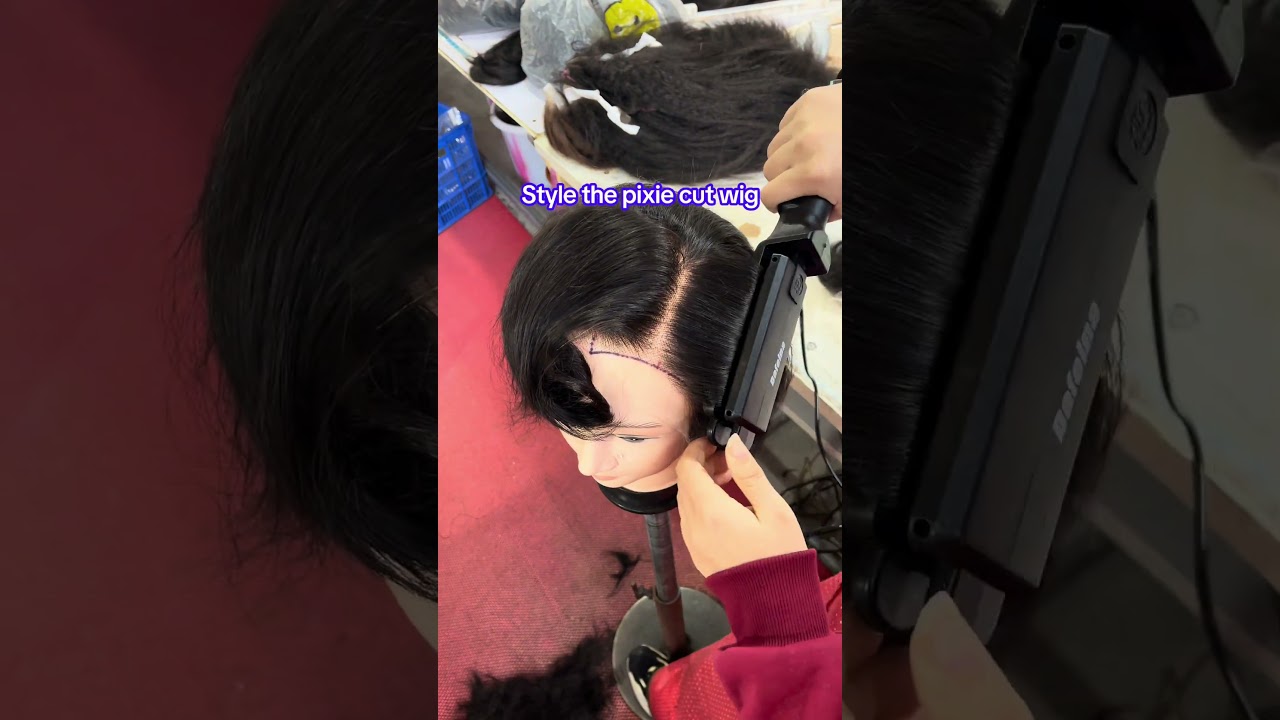 How to style the pixie cut wig! Normal hairline 