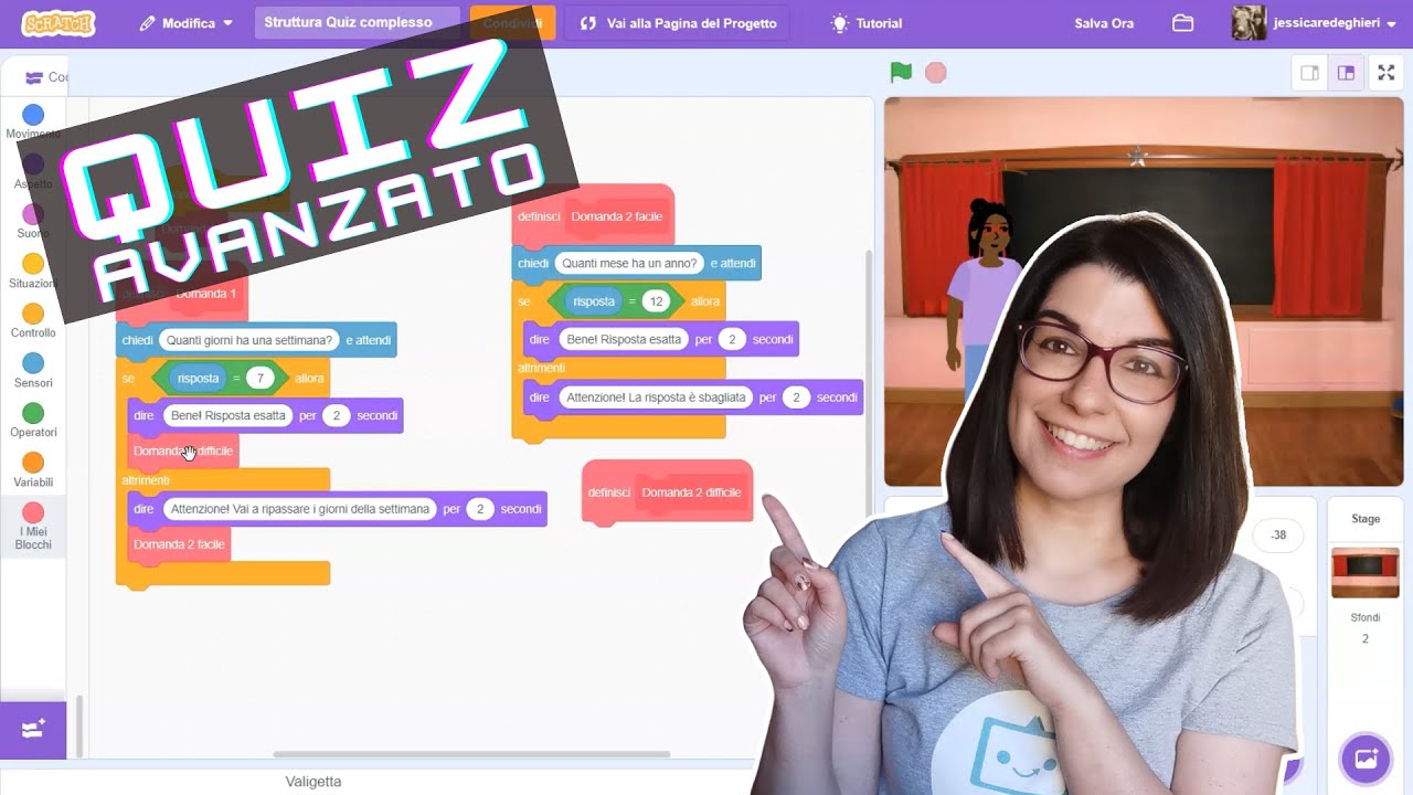 Come programmare un Quiz Avanzato con Scratch