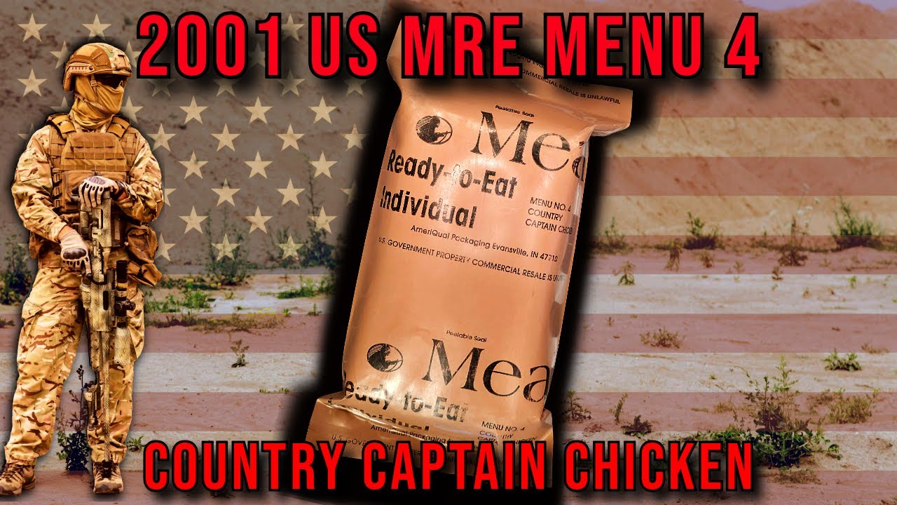 🇺🇸 | 24-летний MRE: Обзор MRE Country Captain Chicken из меню США 2001 года №4 | Было ли это съед...