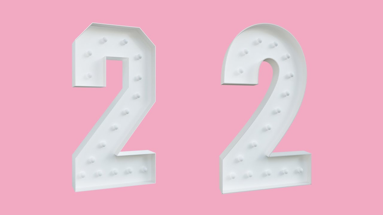 Marquee Number 2 DIY Tutorial