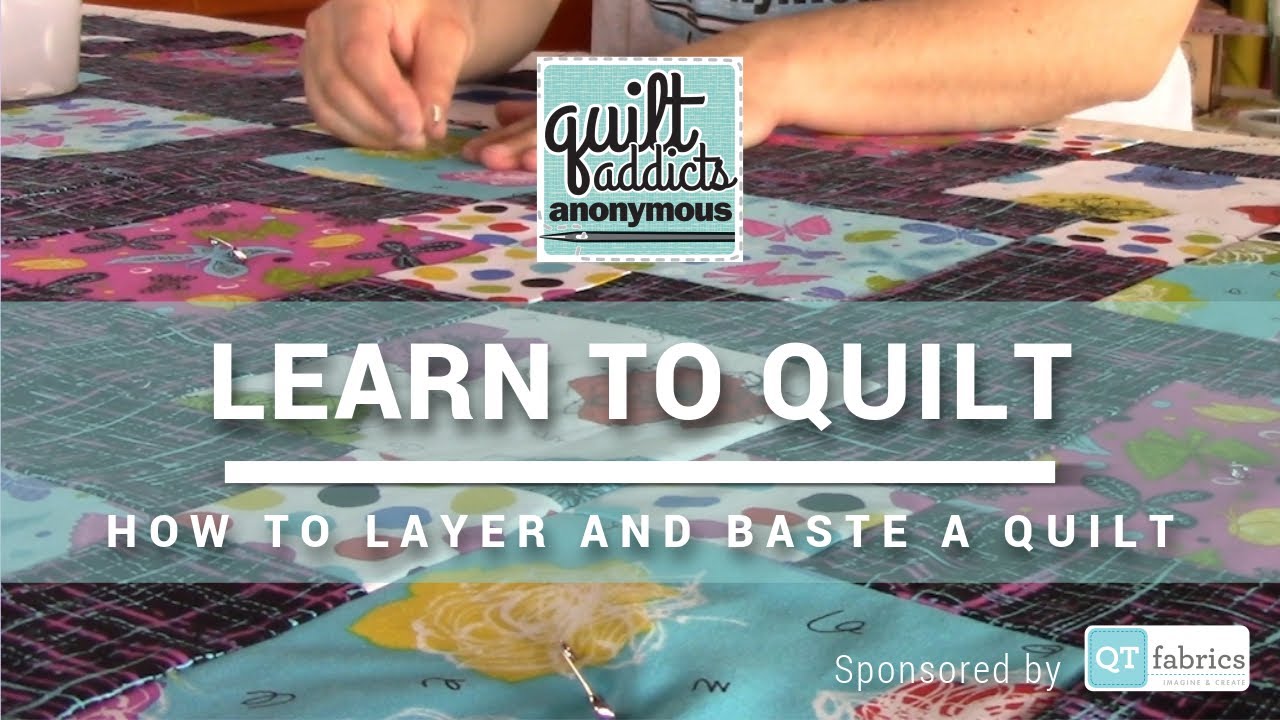 How to Layer & Baste your Quilt aka Make a Quilt Sandwich - FREE Beginner Quilting Videos - NO MUSIC