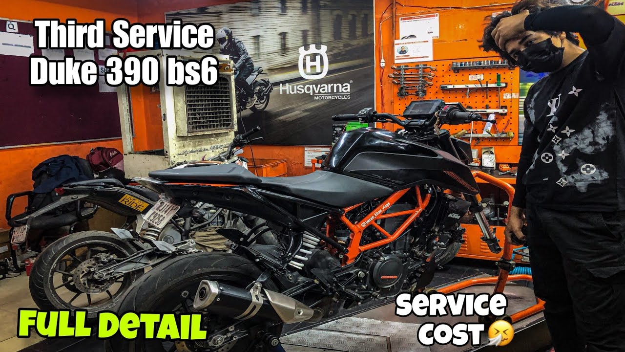 KTM Duke 390 bs6 Third Service | Service Cost 🙄 | 2023 Bs6 Duke 390
