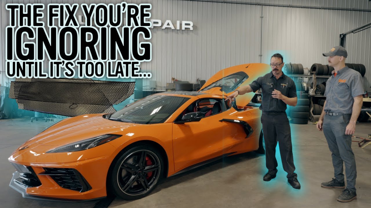 $125 Fix Could Save You Thousands—C8 Corvette Radiator Grill Guard Install & Why Your Car Needs One