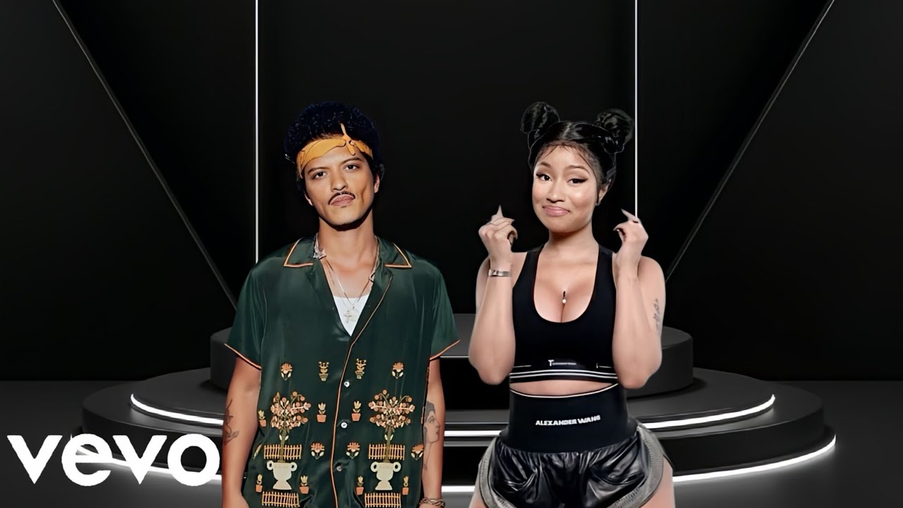 Bruno Mars ft Nick Minaj - Golden Glitter(Official Lyrics Video)