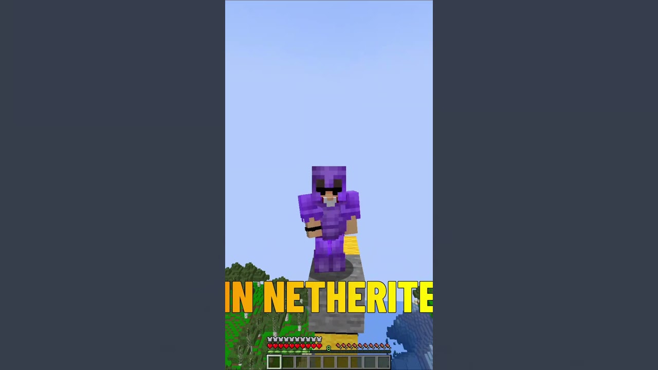 DA CHE ALTEZZA PUOI SOPRAVVIVERE SU MINECRAFT? | #shorts #minecraft