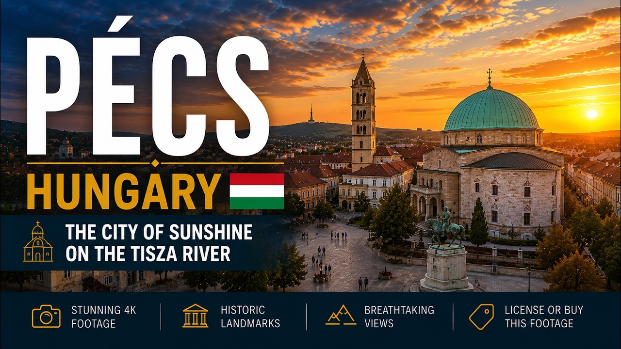 Pécs ● Hungary 🇭🇺 【4K】 Aerial Travel Video