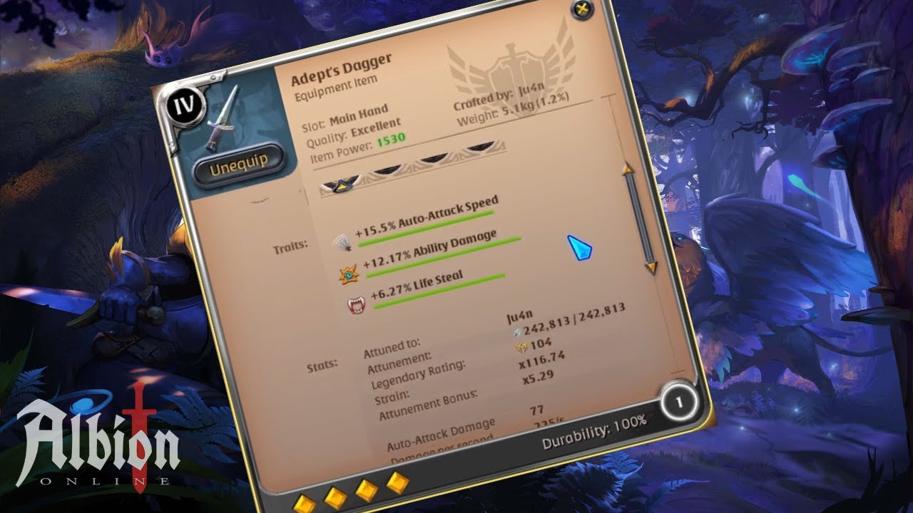 Albion Online - 1H Dagger Mist - COMEBACK