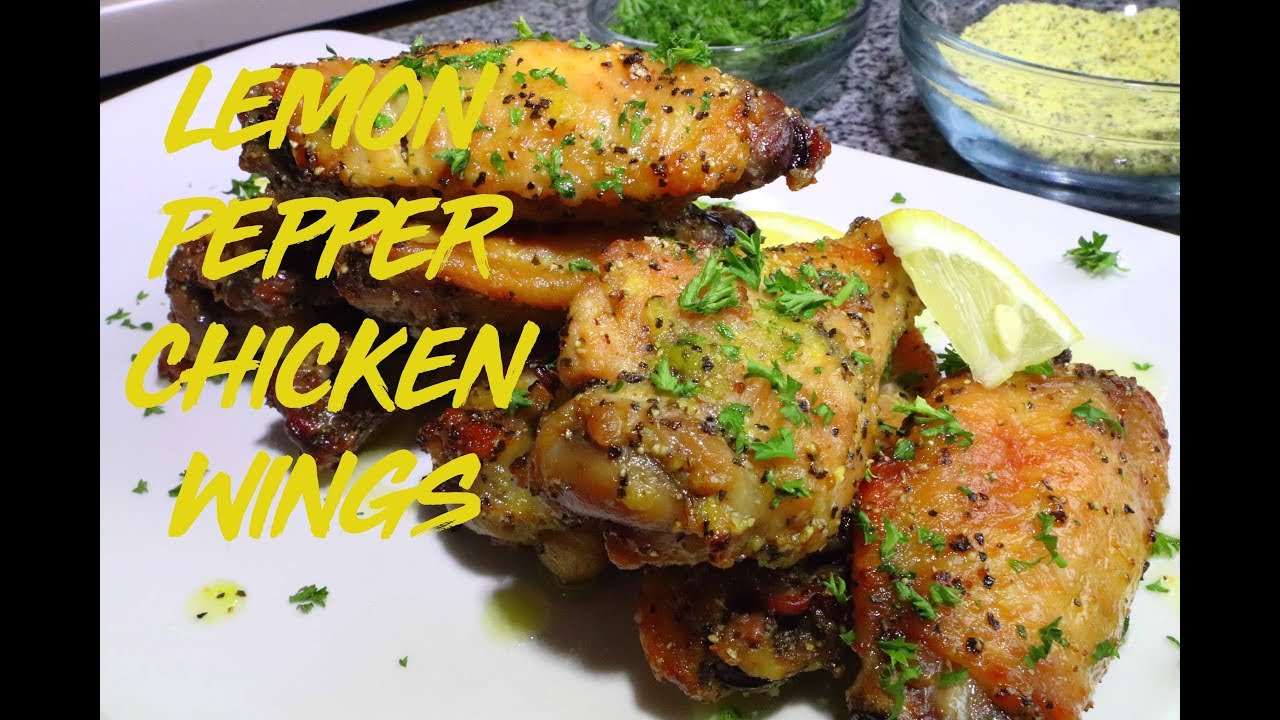 CRISPY OVEN BAKED LEMON PEPPER CHICKEN WINGS RECIPE | IN THE KITCHEN WITH CHEF JUNIE
