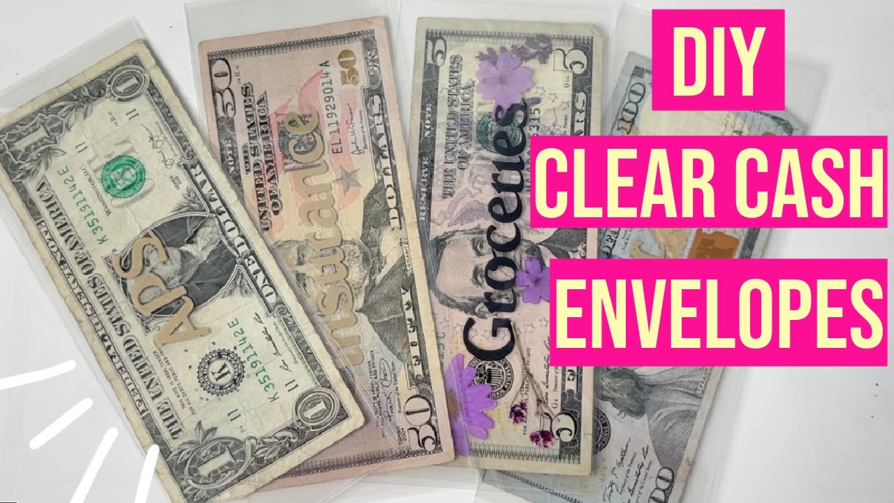 How to make CLEAR CASH envelopes | PLAN BUDGET SAVE