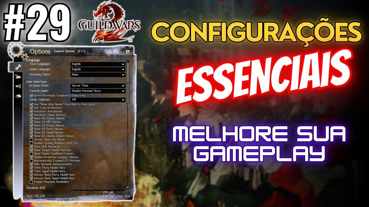 GUILD WARS 2 PARA INICIANTES #29 - CONFIGURAÇÕES ESSENCIAIS QUE VOCÊ NÃO CONHECIA