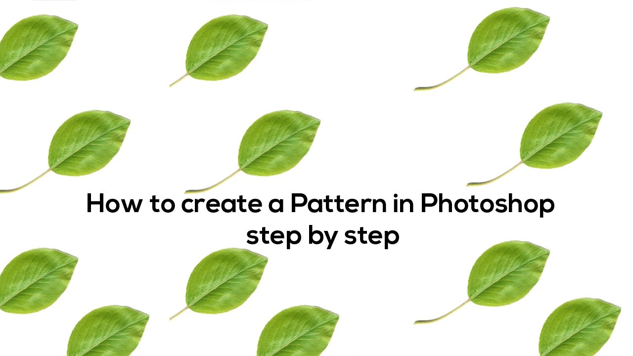how to create pattern background in photoshop