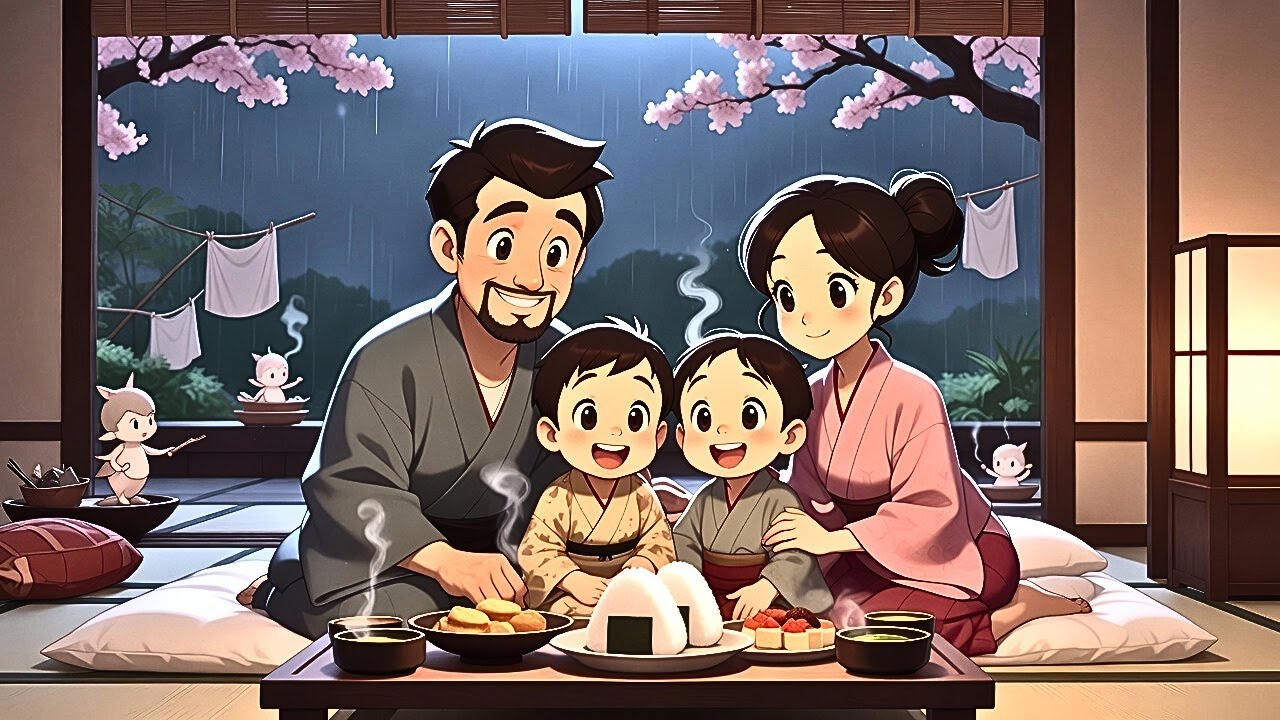 Serene Kyoto Temple Garden in Studio Ghibli Style ASMR (Cherry Blossoms & Zen Vibes)