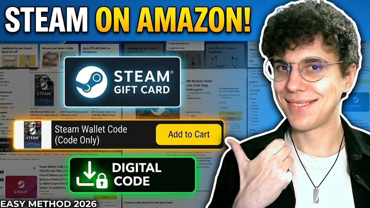 Как купить подарочную карту Steam на Amazon (2026)