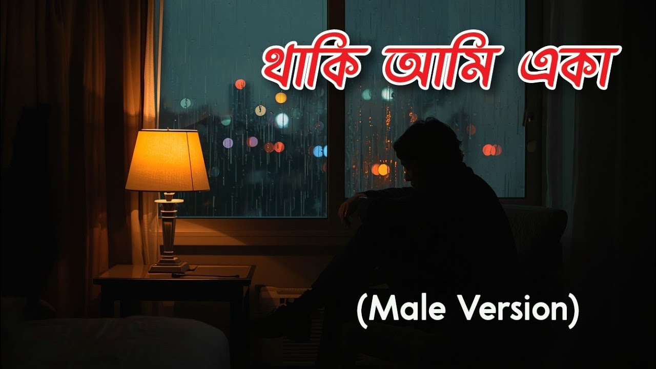 একা থাকি আমি (Male Version) | Emotional Bengali Song | Lonely Feelings