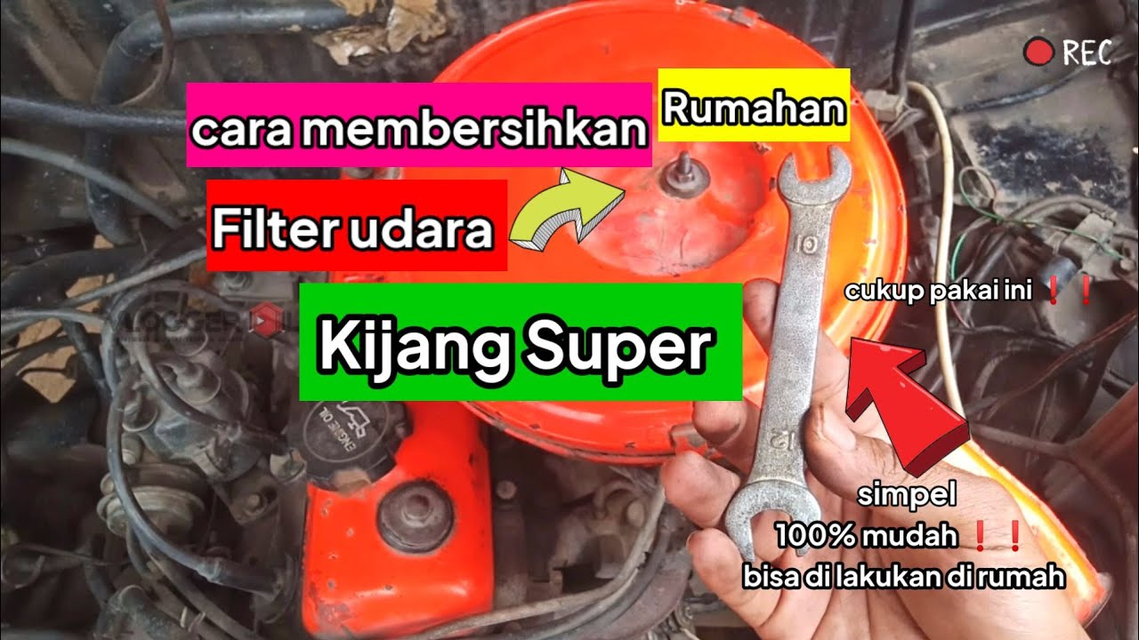 cara bersihkan rumahan filter udara kijang super | mudah bisa di lakukan di rumah ❗❗