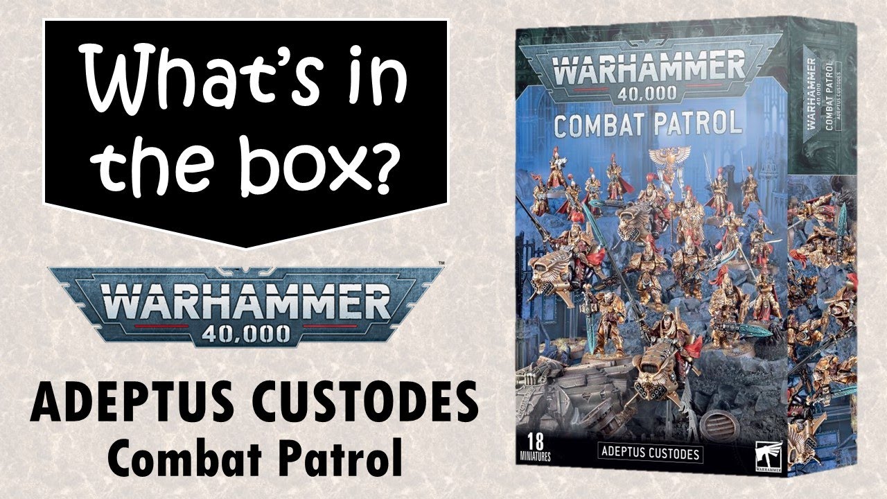 Adeptus Custodes combat patrol unboxing and review - Warhammer 9th edition