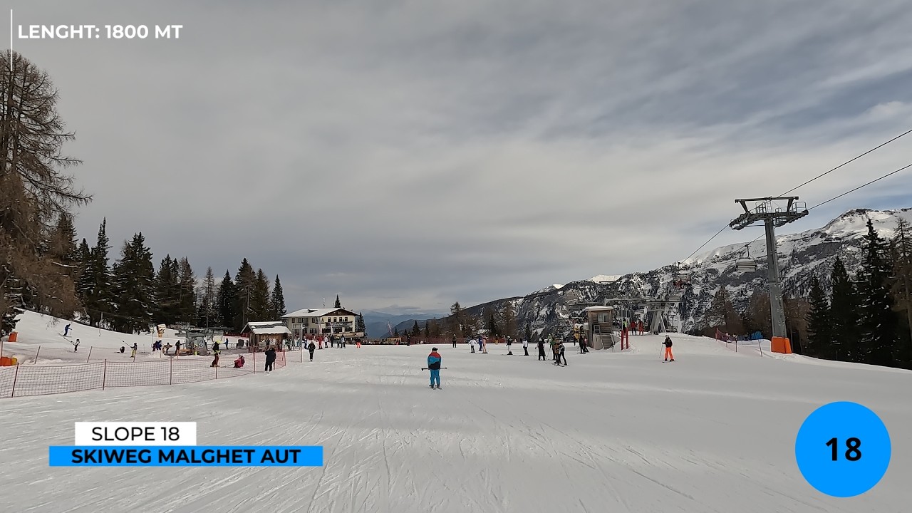 MARILLEVA FOLGARIDA | SLOPE 18 SKIWEG MALGHET AUT | 4K | BEST SKI RESORT