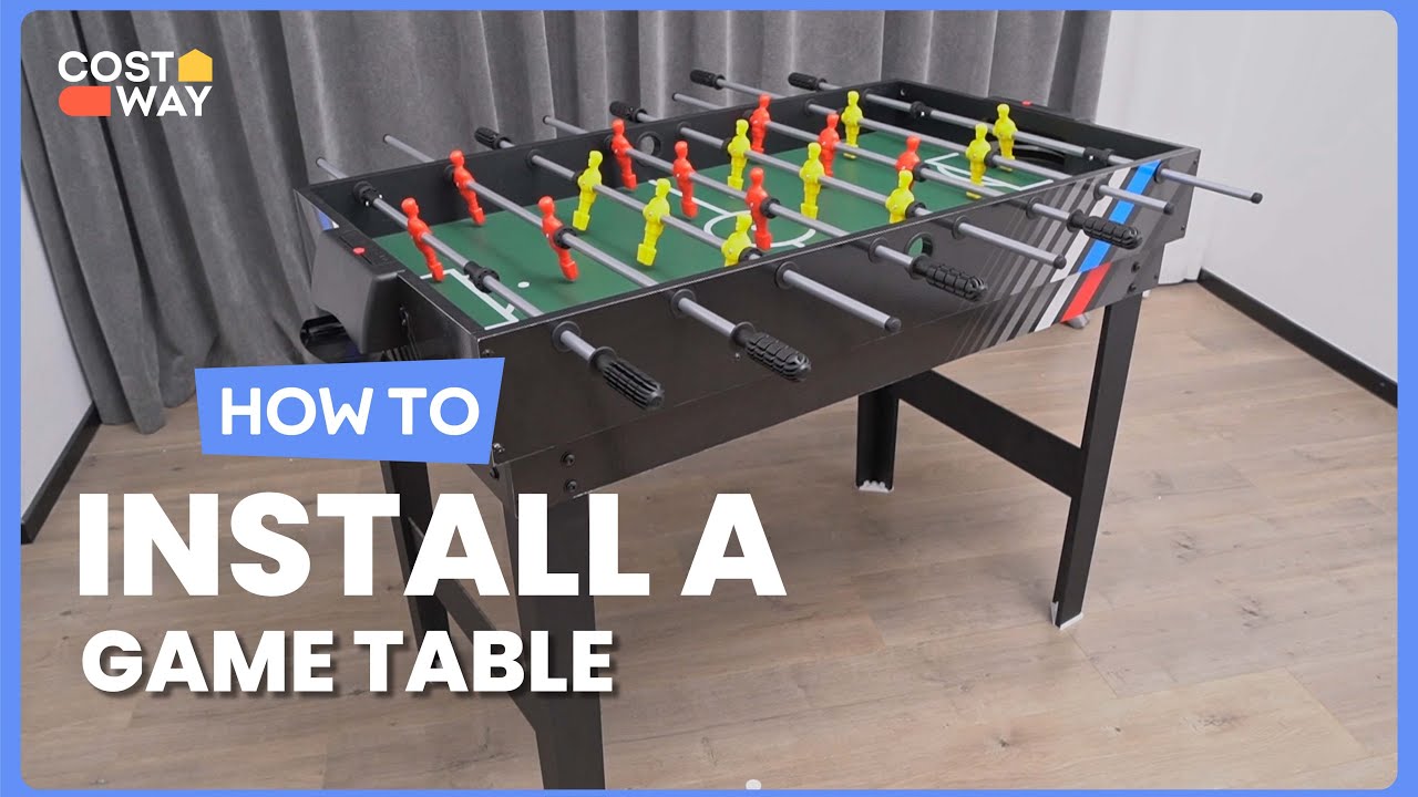 How to Install the 4-in-1 Multi Game Table with Pool Billiards 👣UY10054 #costway #howto