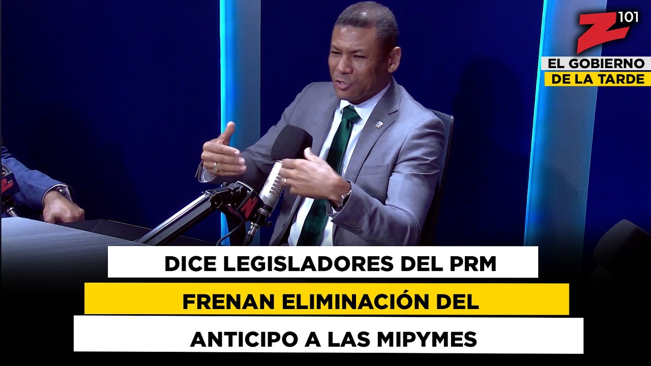 José David Báez dice legisladores del PRM frenan eliminación del anticipo a las mipymes