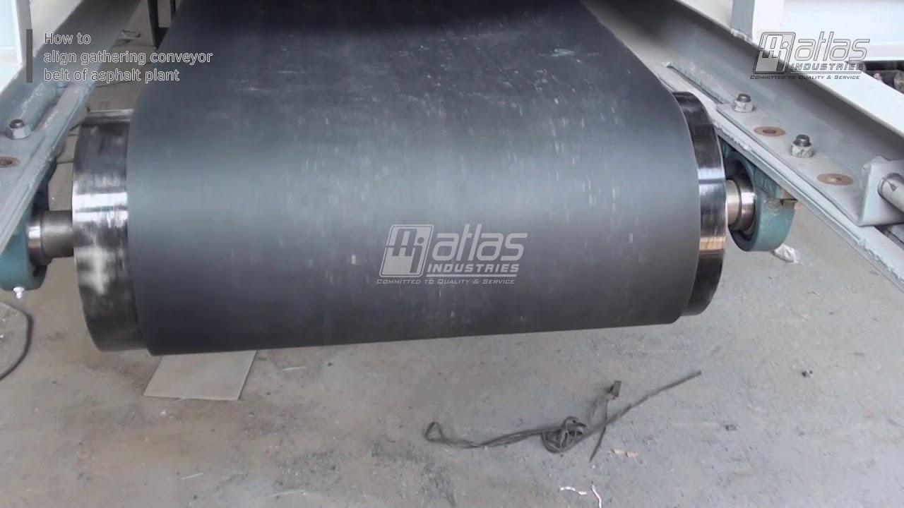 How to align gathering belt of asphalt mix plant