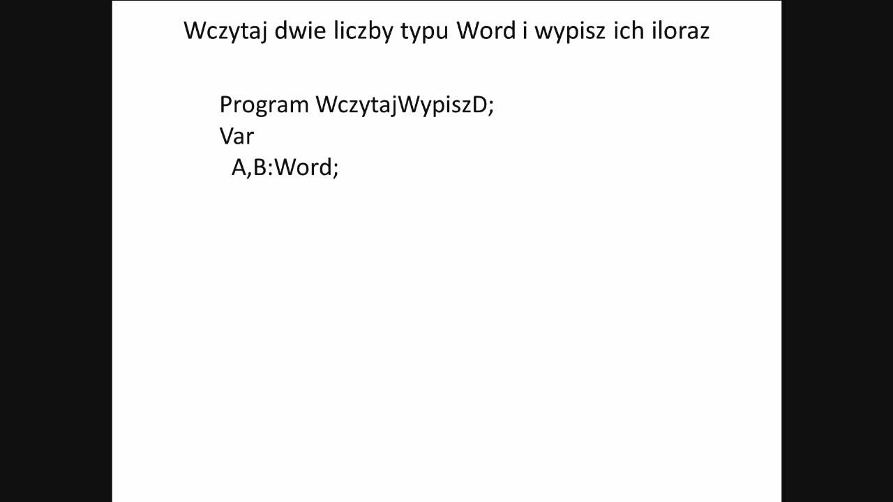 UWD - om&oacute;wienie zadania