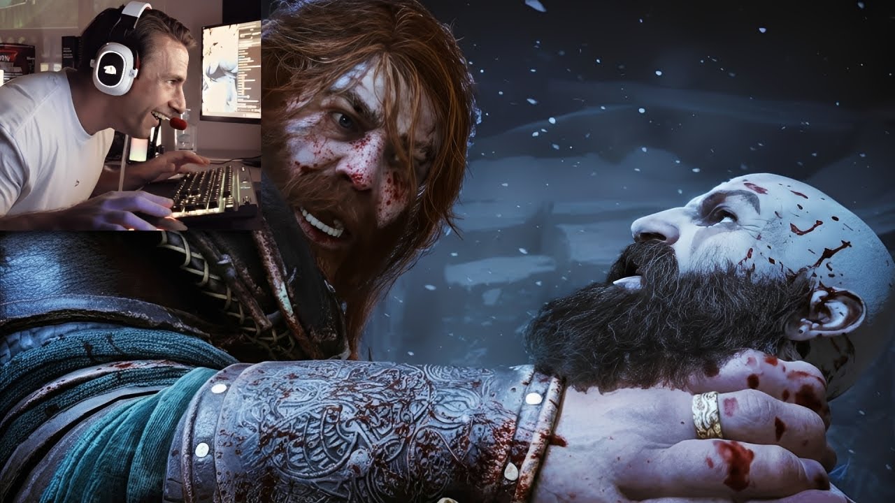 SUPER XAND&Atilde;O LEVANDO SURRA do THOR no GOD OF WAR RAGNAROK KKKKKK