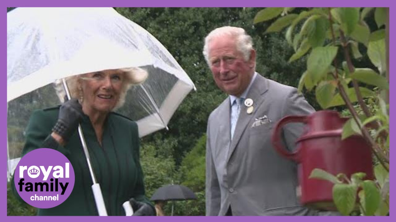 Prince Charles and Camilla Brave the Elements