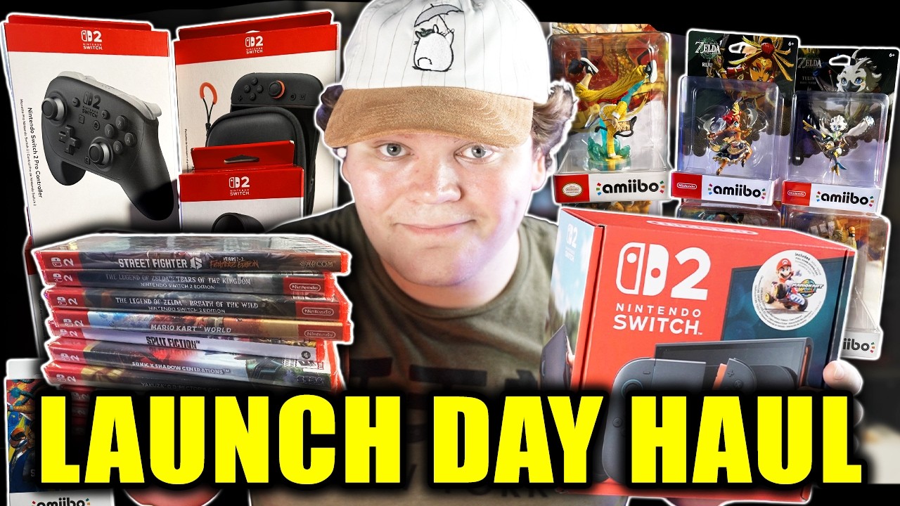 EVERYTHING I Bought On Nintendo Switch 2 Launch Day (Every Game & Accessory)
