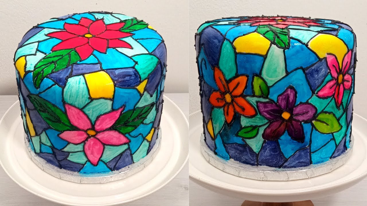 Stained glass cake tutorial