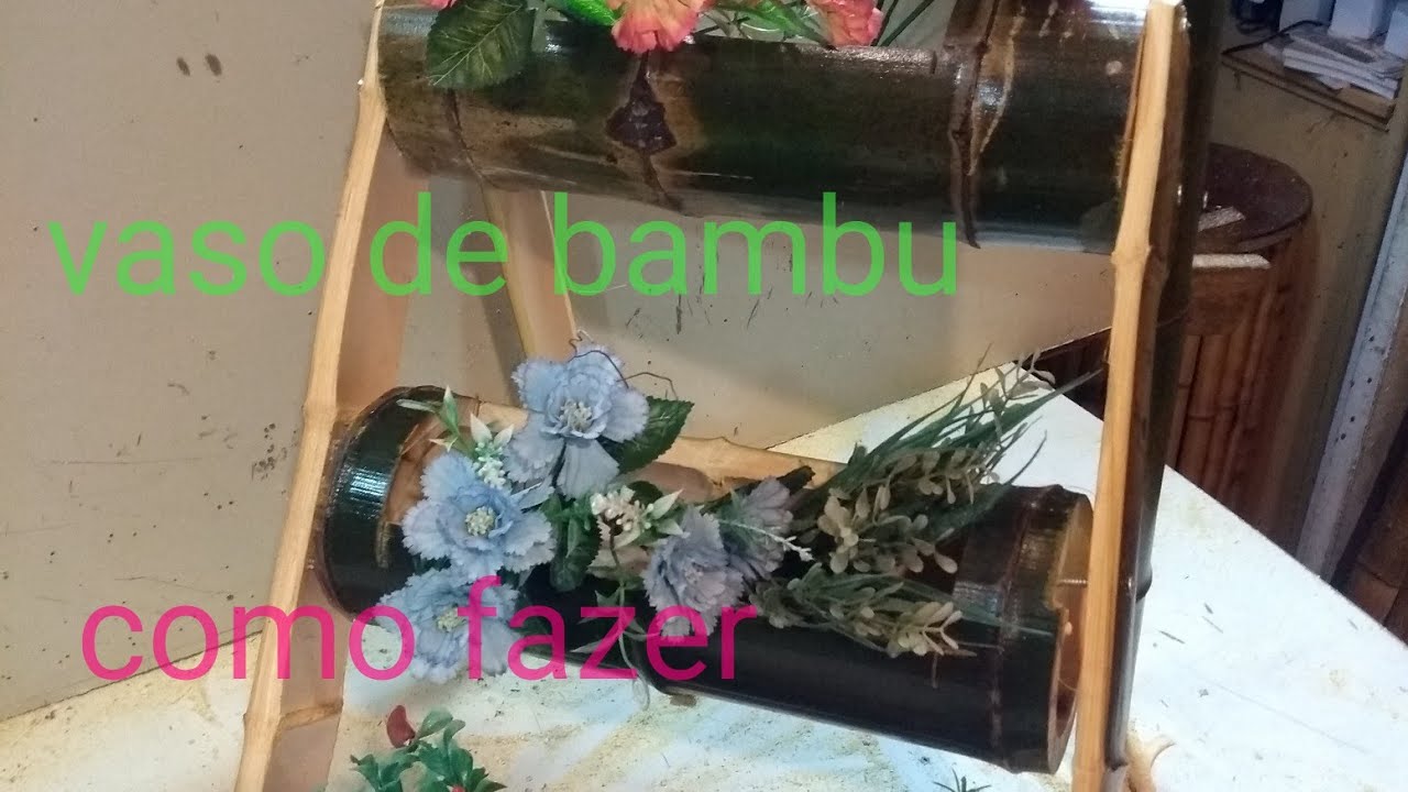 como fazer vaso de bambu @bambutotal