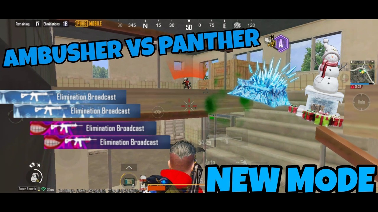 Omg!!!NEW MODE AMBUSHER VS PANTHER🤣Pubg mobile