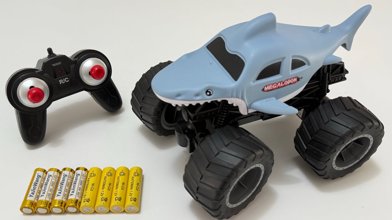 Unboxing Shark RC Off-Road Vehicle, RC City Bus, Mini Farm Truck, RC Collision Deformation Car