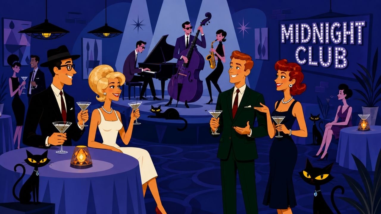 60S ATOMIC LOUNGE JAZZ | MIDNIGHT CLUB &mdash; MEMBERS ONLY | Vintage Lounge Music