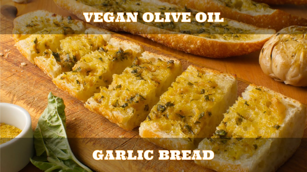 The BEST VEGAN Olive Oil Garlic Bread