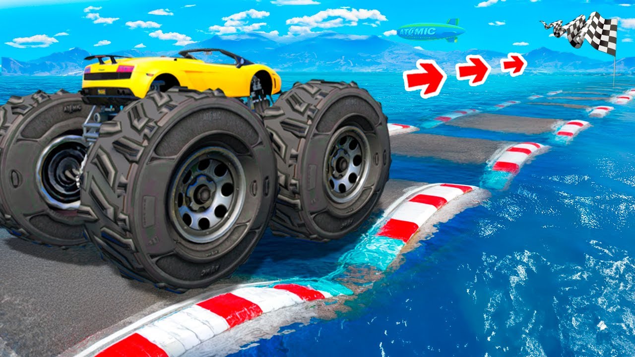 &iquest;QU&Eacute; TAN LEJOS PUEDE LLEGA UN COCHE SOBRE baches de agua en GTA 5?
